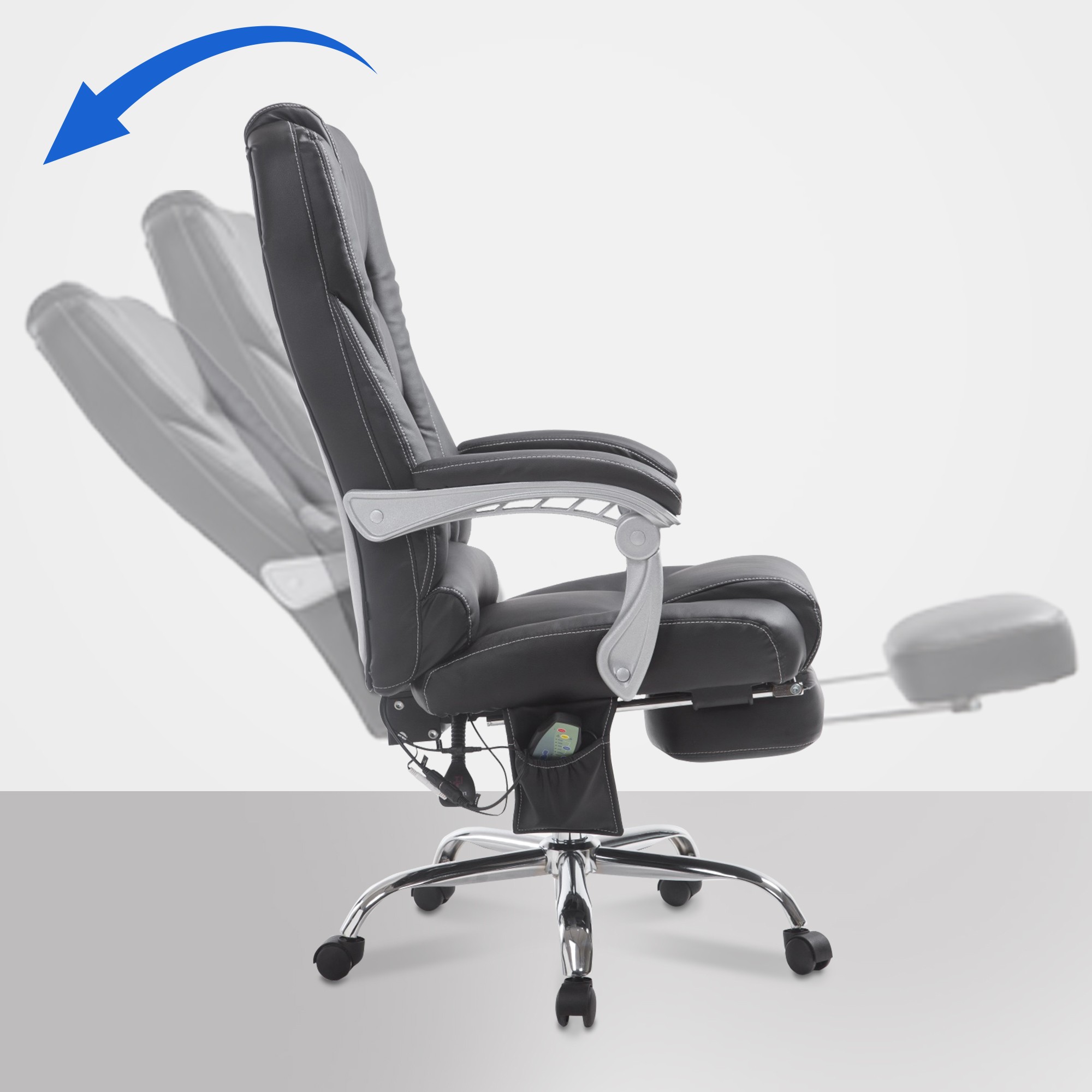 Bürostuhl Pacific mit Massagefunktion Kunstleder