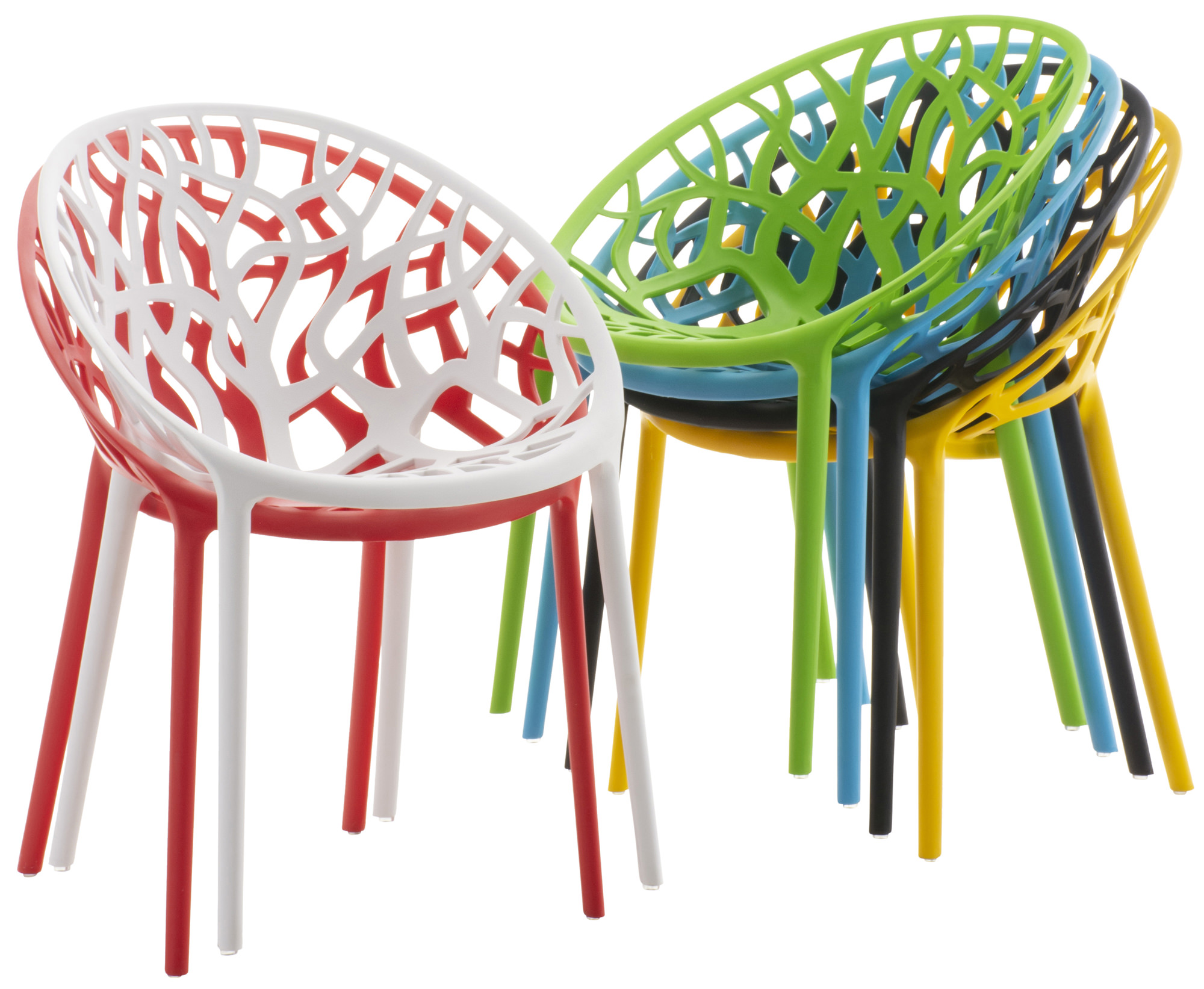 CLP 4er Set Stuhl Hope stapelbar und mit modernem Design