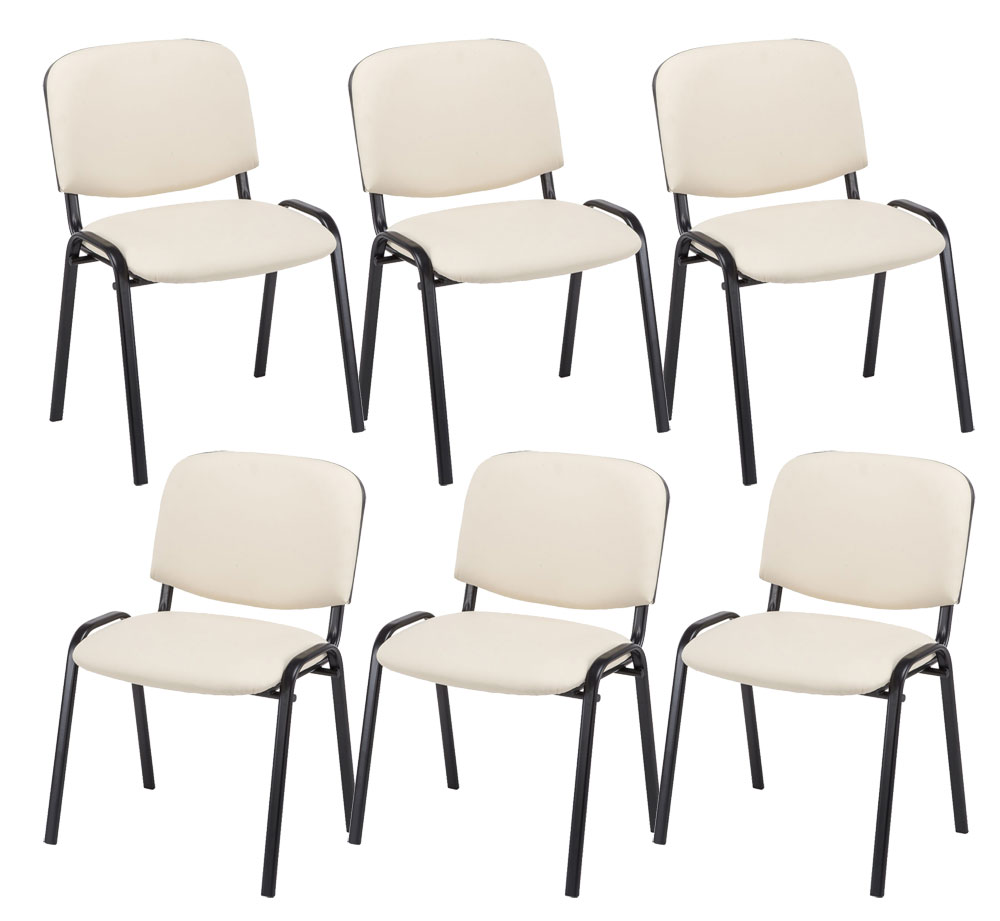 6er Set Besucherstuhl Ken Kunstleder