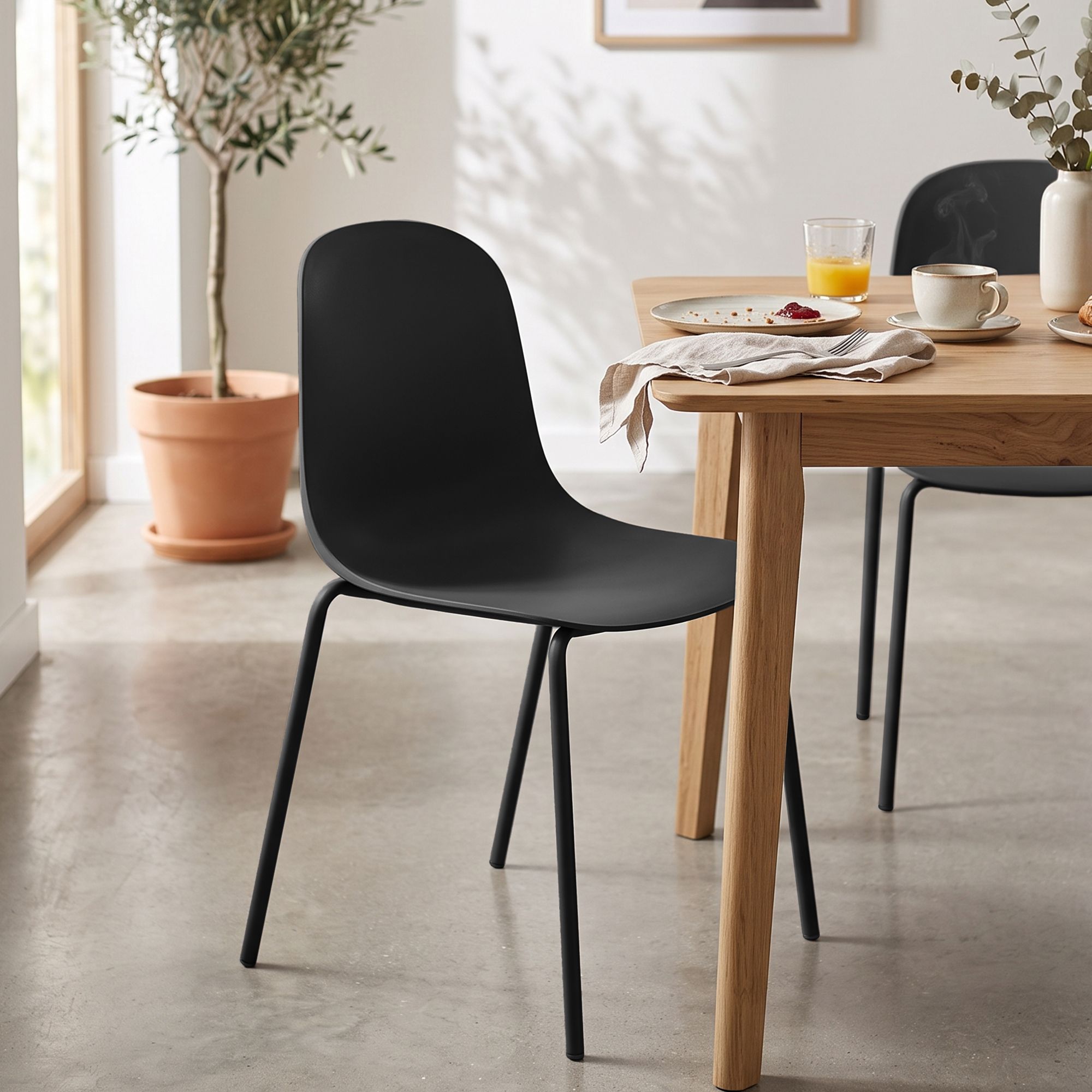 2er Set Stapelstuhl Hardin