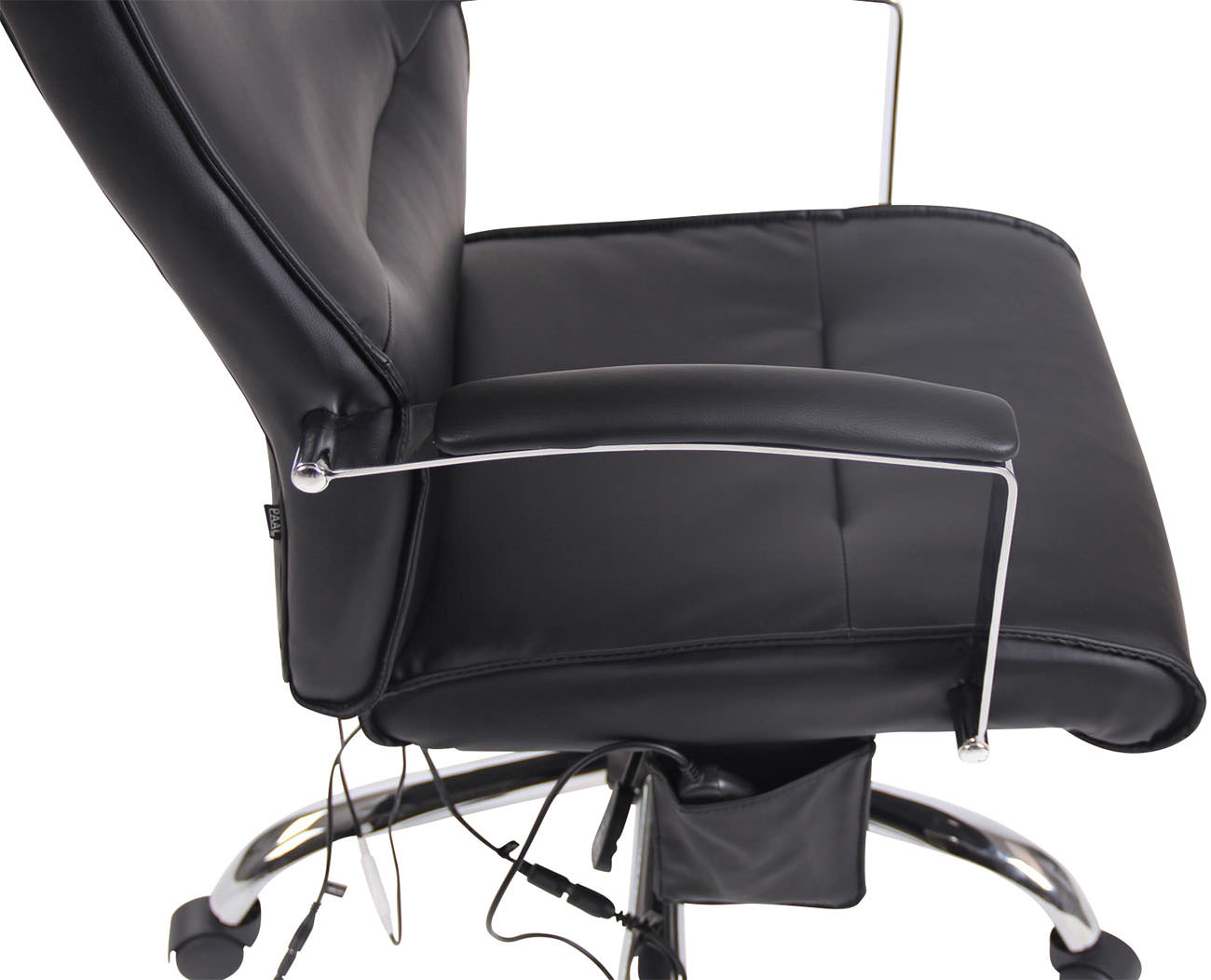 CLP Bürostuhl Portland mit Massagefunktion höhenverstellbar mit Kunstlederbezug Oder Stoffbezug