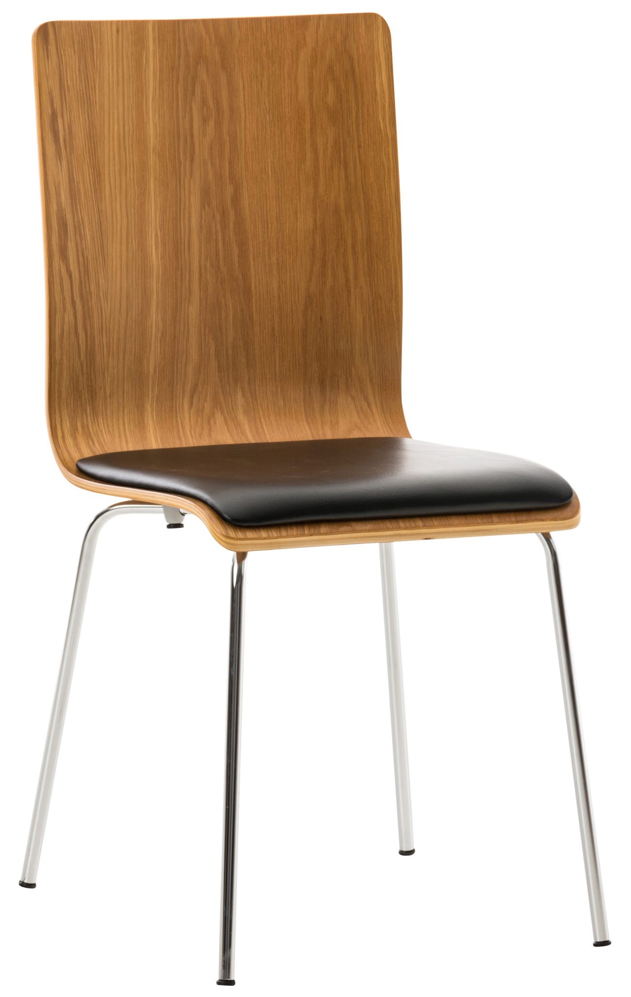 CLP 4er Set Stühle Pepe PVC mit ergonomisch geformter Sitzfläche