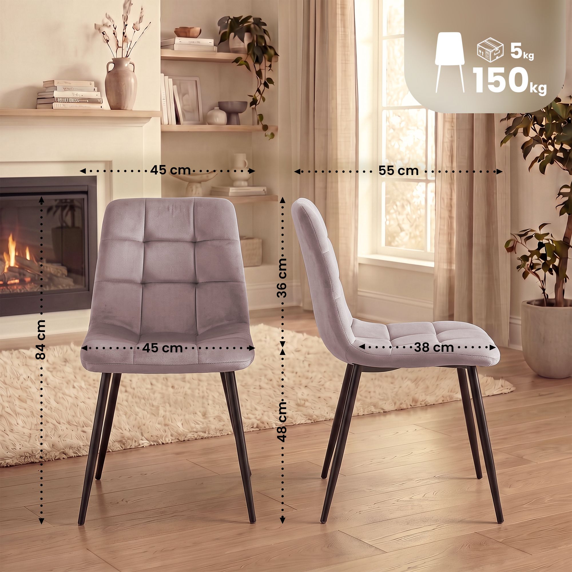 4er Set Esszimmerstühle Tilde